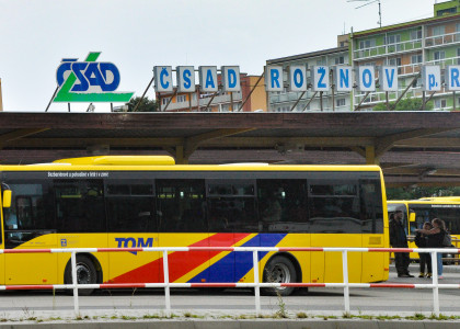 Dočasné neobsloužení zastávky Rožnov p. R., Palackého