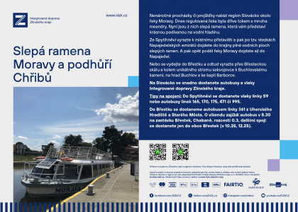 Tip pro turisty: Slepá ramena Moravy a podhůří Chřibů