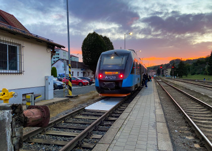 Uzavření pokladny Arriva vlaky v Luhačovicích